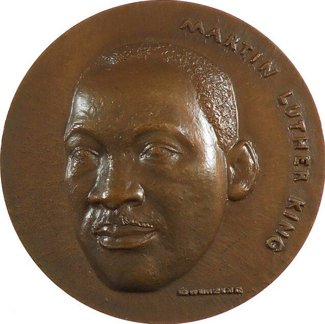 1969 USA Martin Luther King Nobel Peace Prize 68mm bronze medal EF