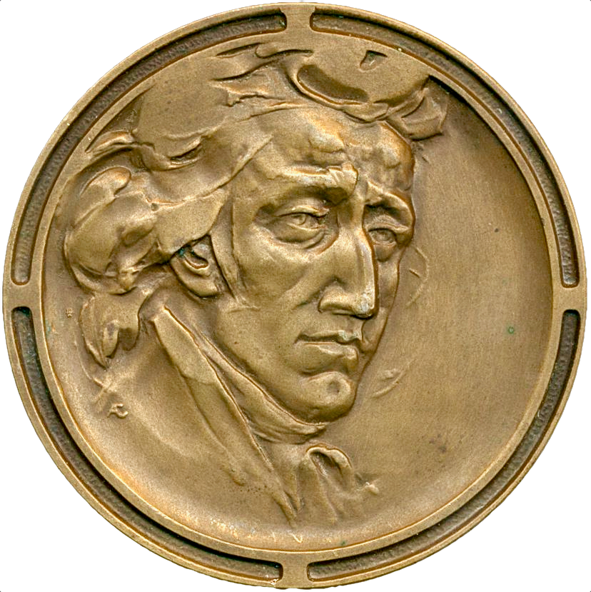 1980 POLAND Chopin 70mm bronze portrait medal by the Polish State Mint