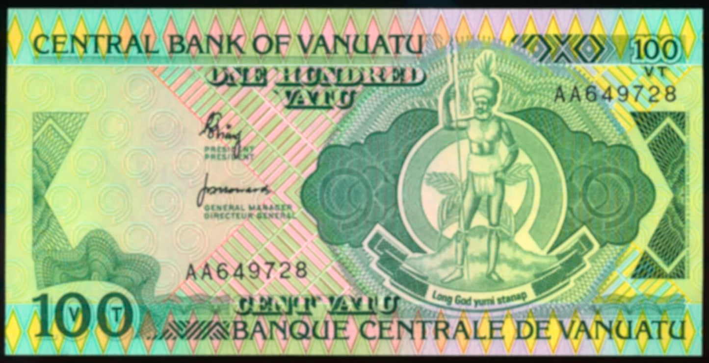 VANUATU P.1 1982 100 Vatu UNC