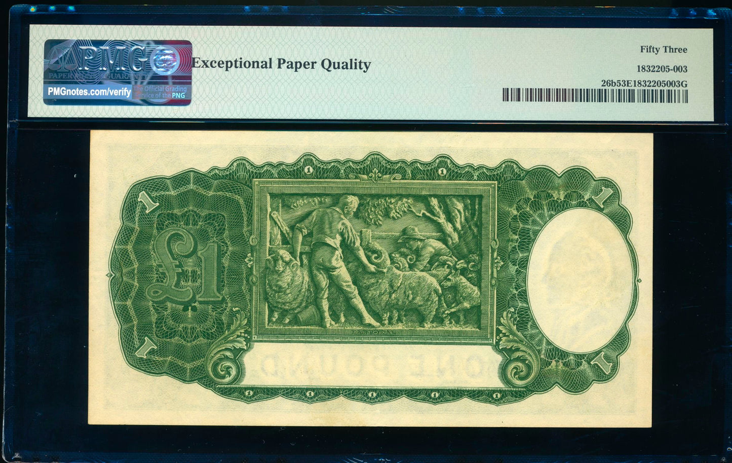 AUSTRALIA P.26b 1938-1952 £1 J33 AUNC 53 EPQ
