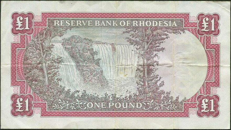 RHODESIA P.28a 1966 £1 VF 30