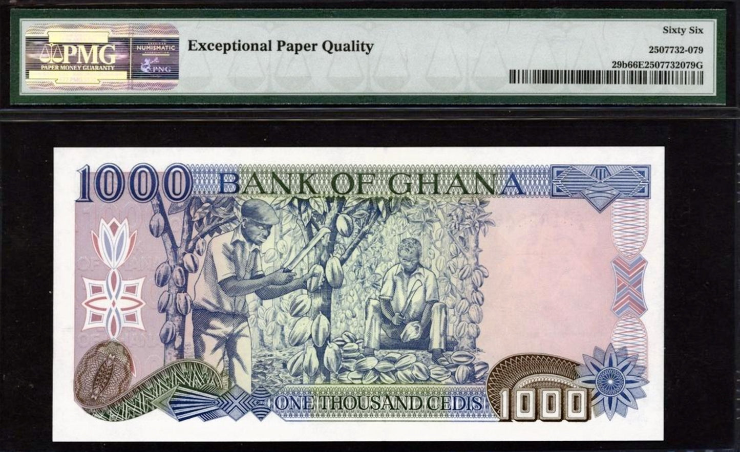 GHANA P.29b 1993-1996 1000 Cedis GEM 66 UNC