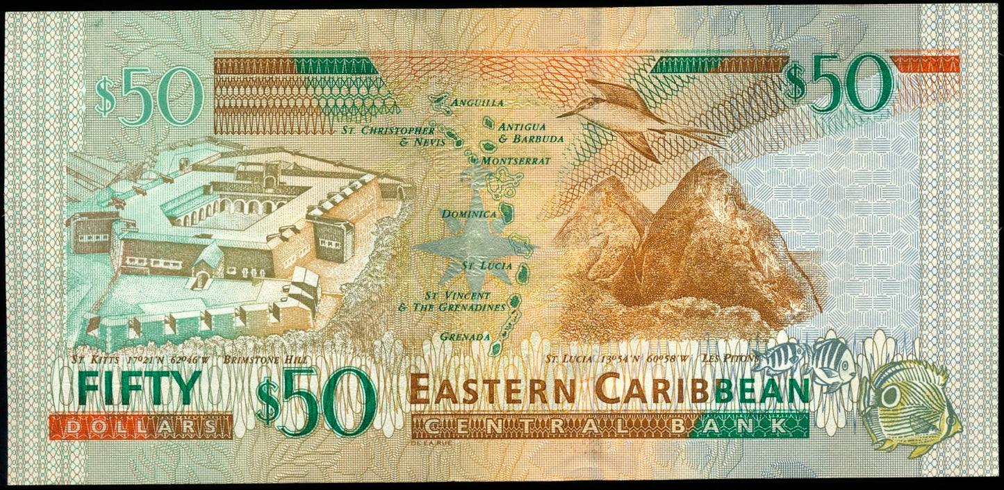 EAST CARIBBEAN P.45m Suffix M Montserrat 2003 $50 NEF