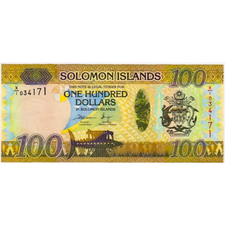 SOLOMON ISLANDS P.36r 2015 100 Dollars UNC X/1 Replacement note