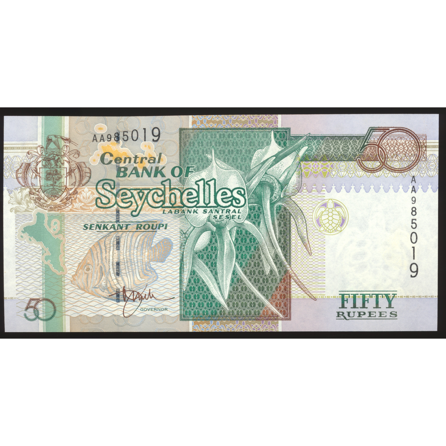 SEYCHELLES P.38a 1998 50 Rupees UNC