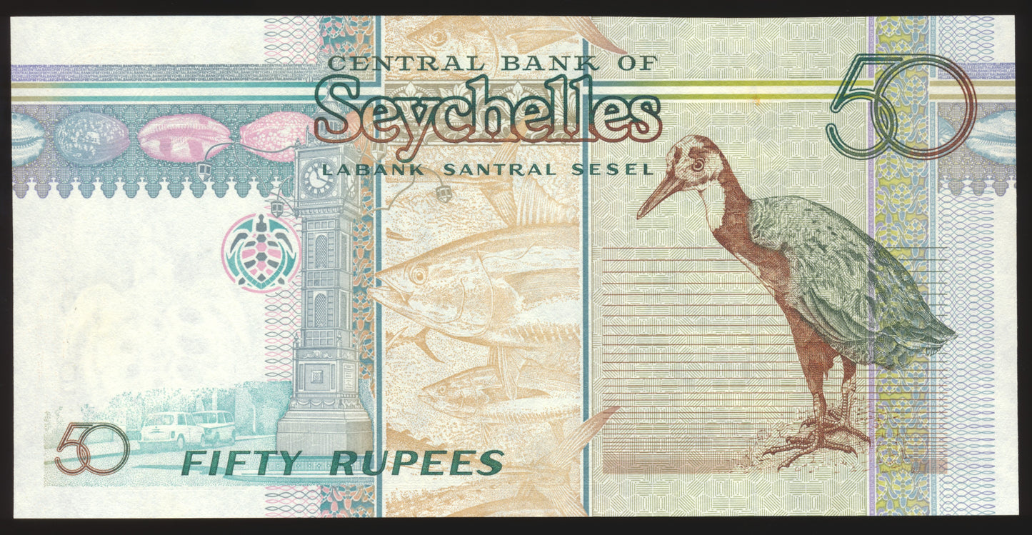 SEYCHELLES P.38a 1998 50 Rupees UNC