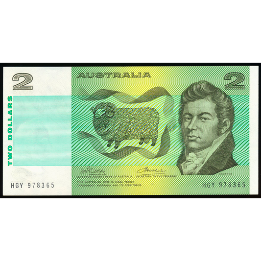 AUSTRALIA P.38d 1972 $2 UNC HGY