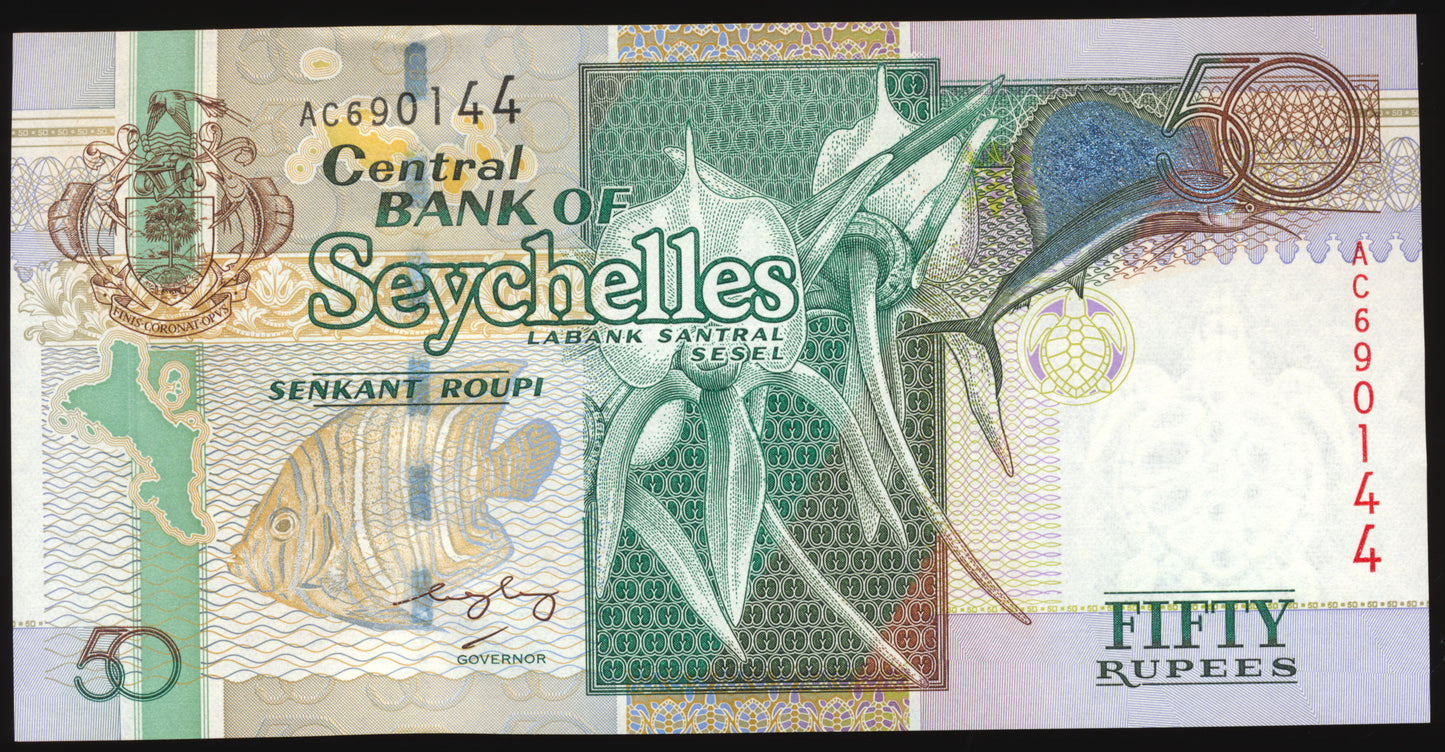 SEYCHELLES P.39A 2004 50 Rupees UNC