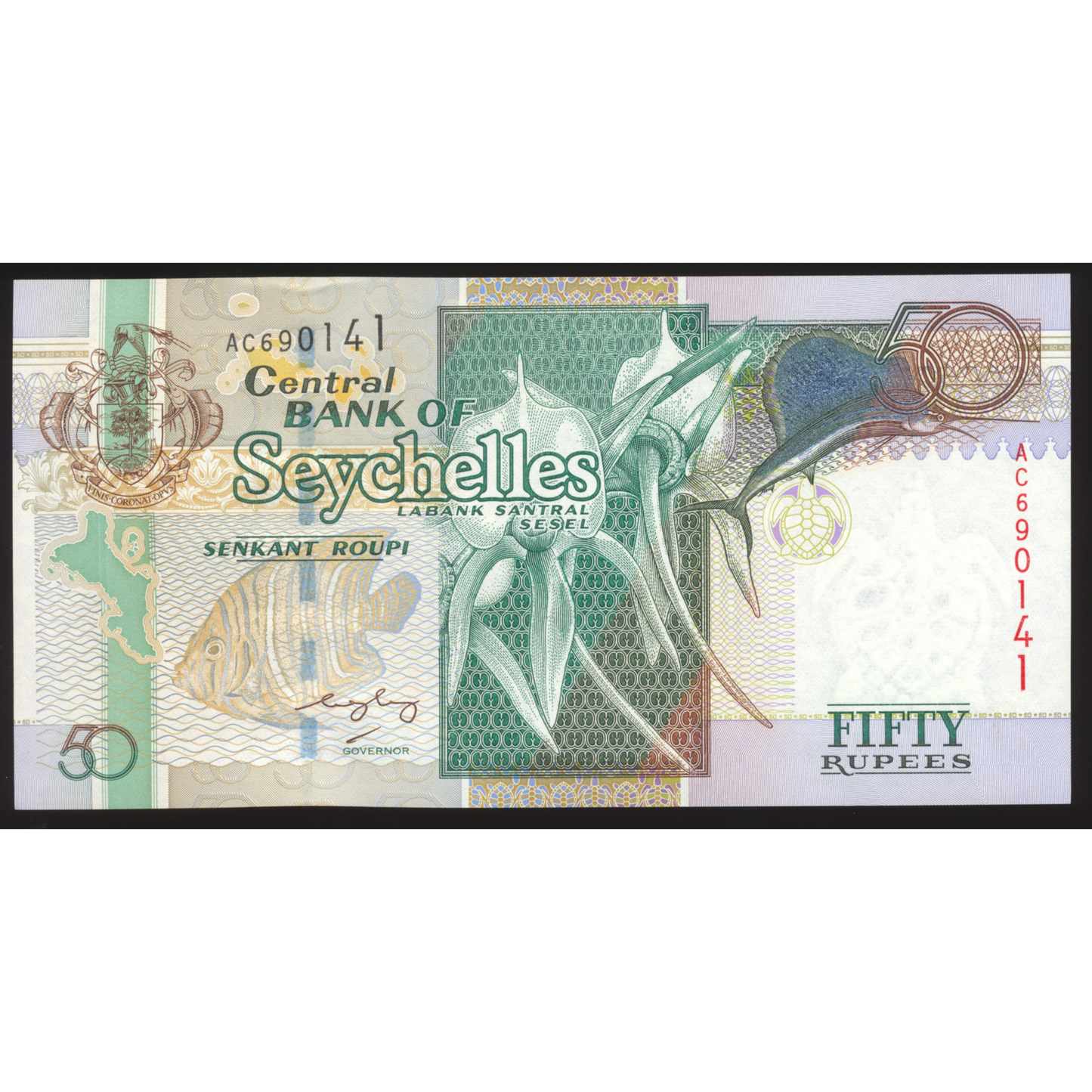 SEYCHELLES P.39A 2004 50 Rupees UNC