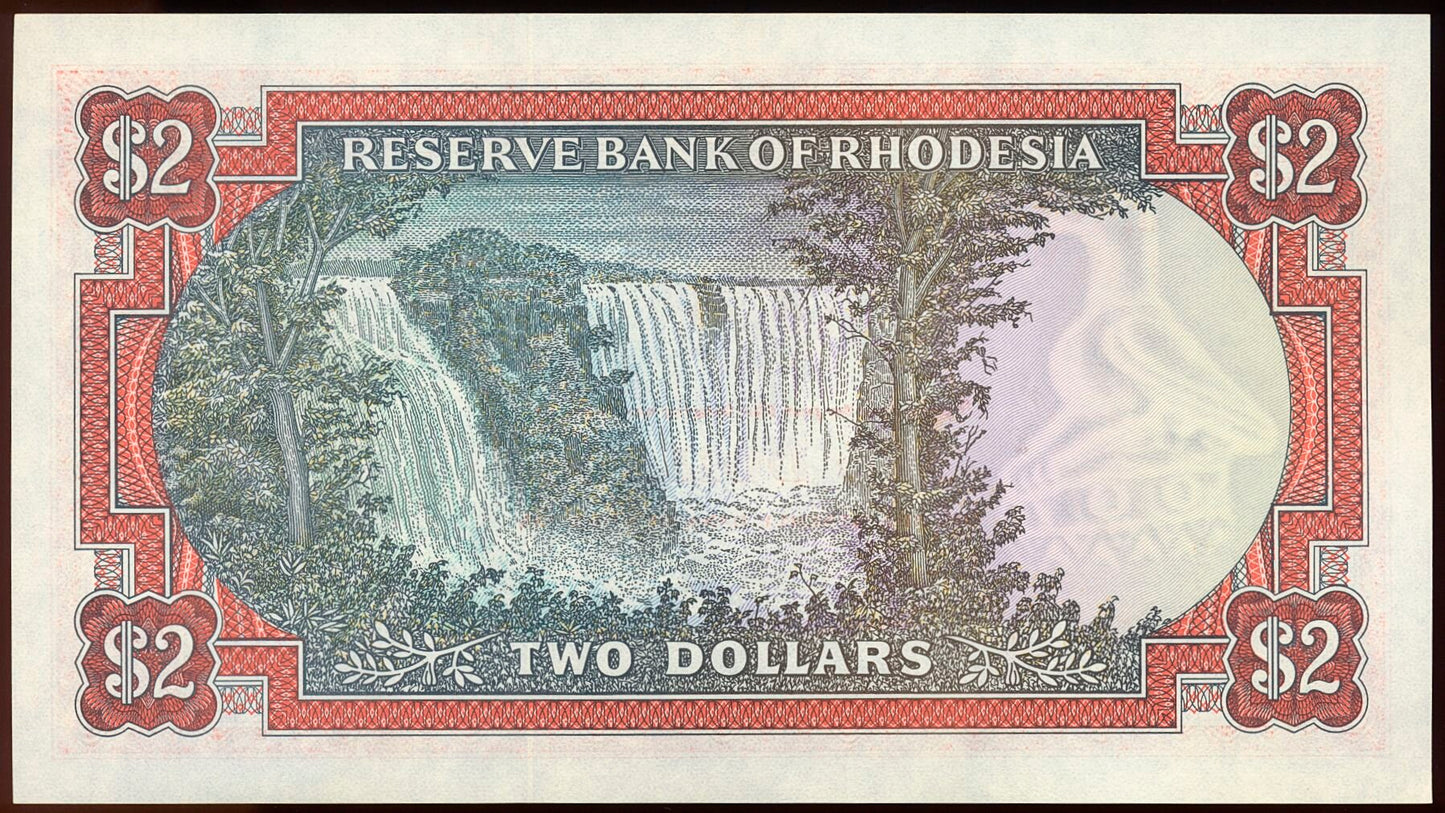 RHODESIA P.39a 1979 2 dollars UNC