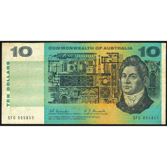 AUSTRALIA P.40b 1967 $10 GVF SFG