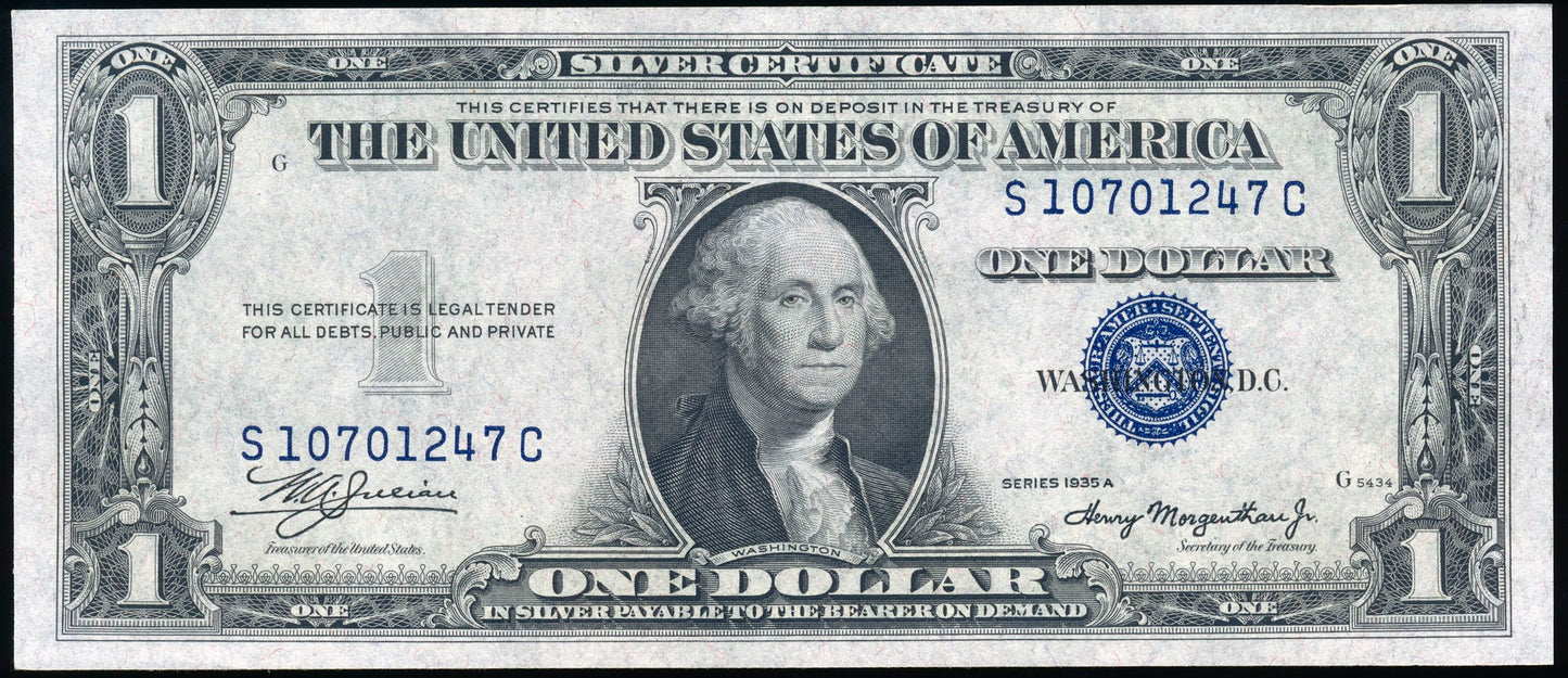 USA P.416a Series 1935A Silver Certificate $1 UNC