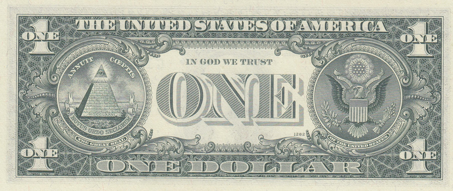 USA P.449a 1969 Star Federal Reserve $1 AUNC