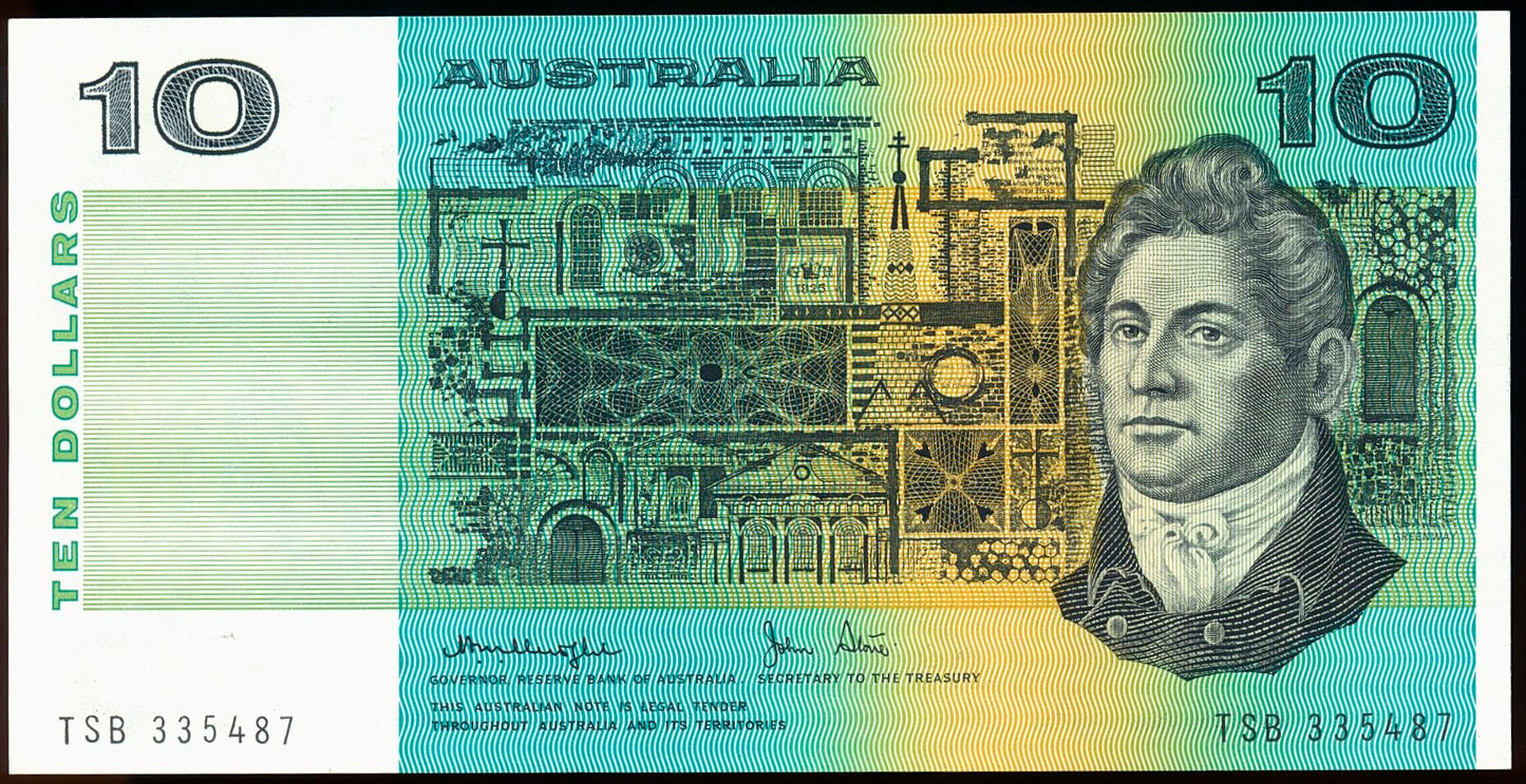 AUSTRALIA P.45c 1979 $10 UNC TSB