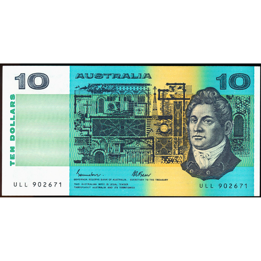 AUSTRALIA P.45e 1985 $10 UNC ULL