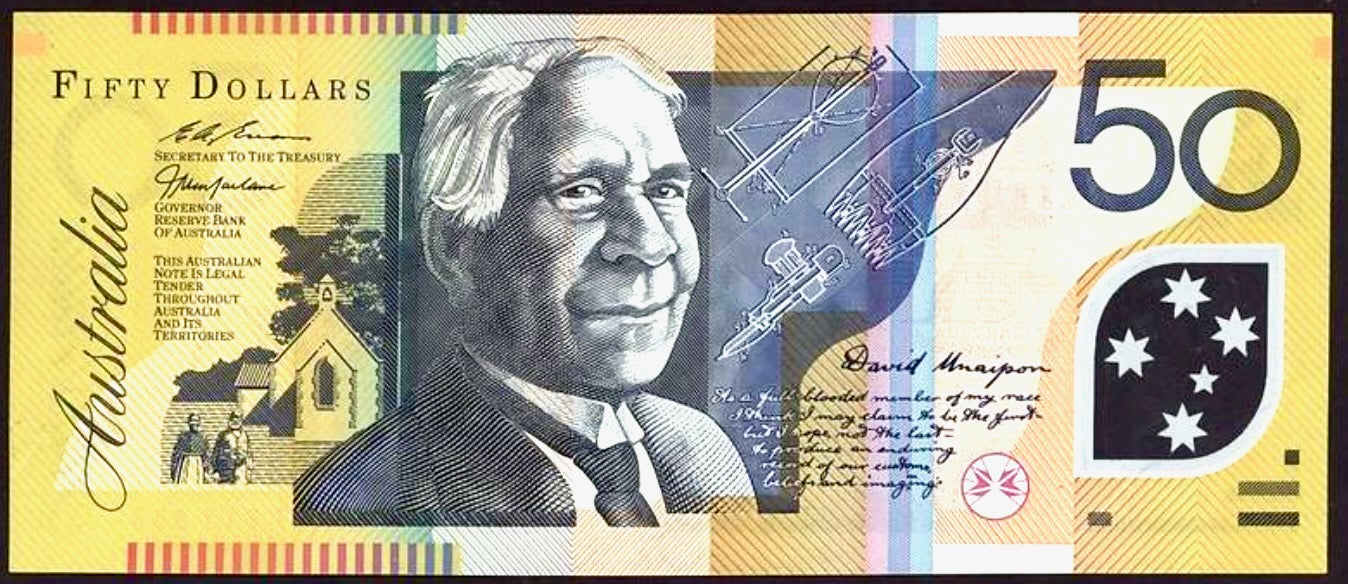 AUSTRALIA P.54b 1995-1999 $50 AUNC 50