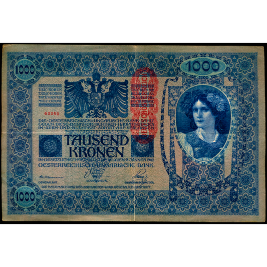 AUSTRIA P.59 1919 1000 Kronen NEF