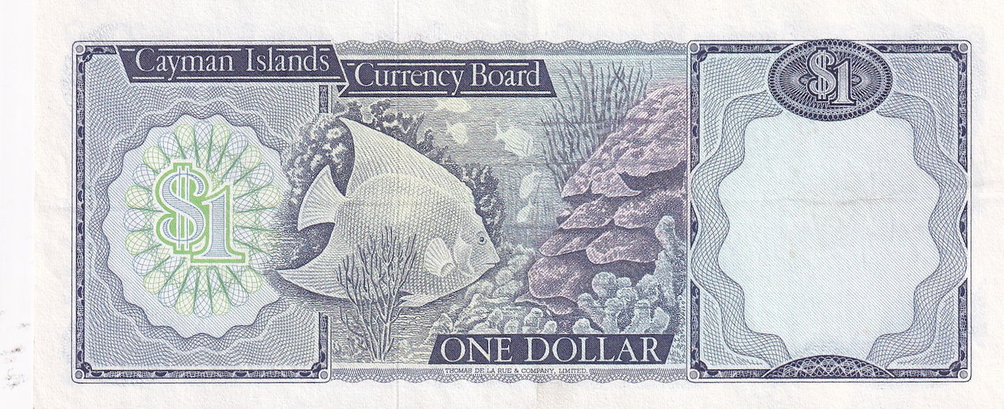 CAYMAN ISLANDS P.5e 1985 $1 GEF A/6