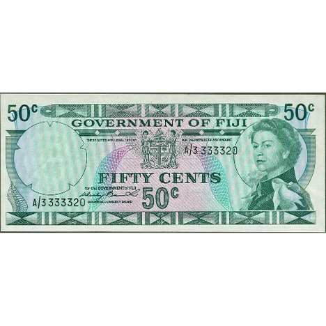 FIJI P.64a 1971 50 Cents EF A/3