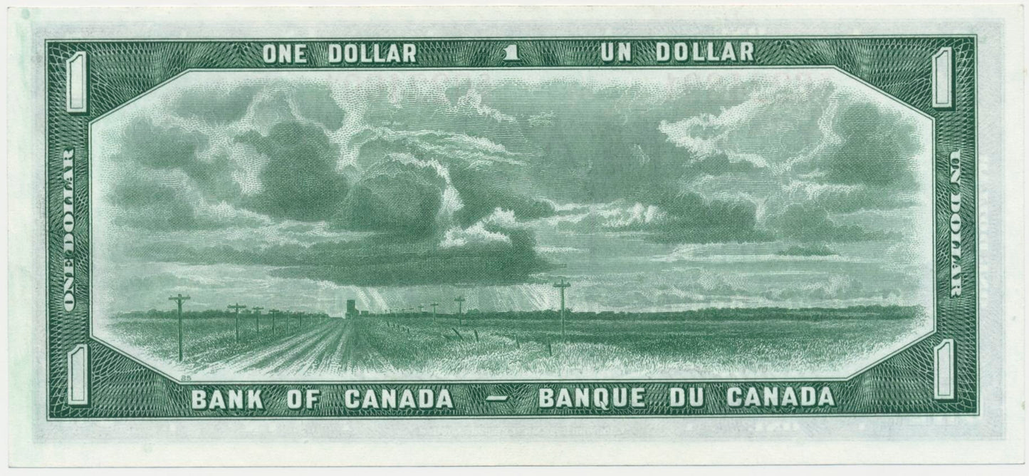 CANADA P.66b 1954 $1 Beattie, Coyne EF S/A