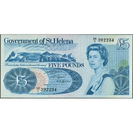 St HELENA P.7b 1976-1981 £5 UNC H/1