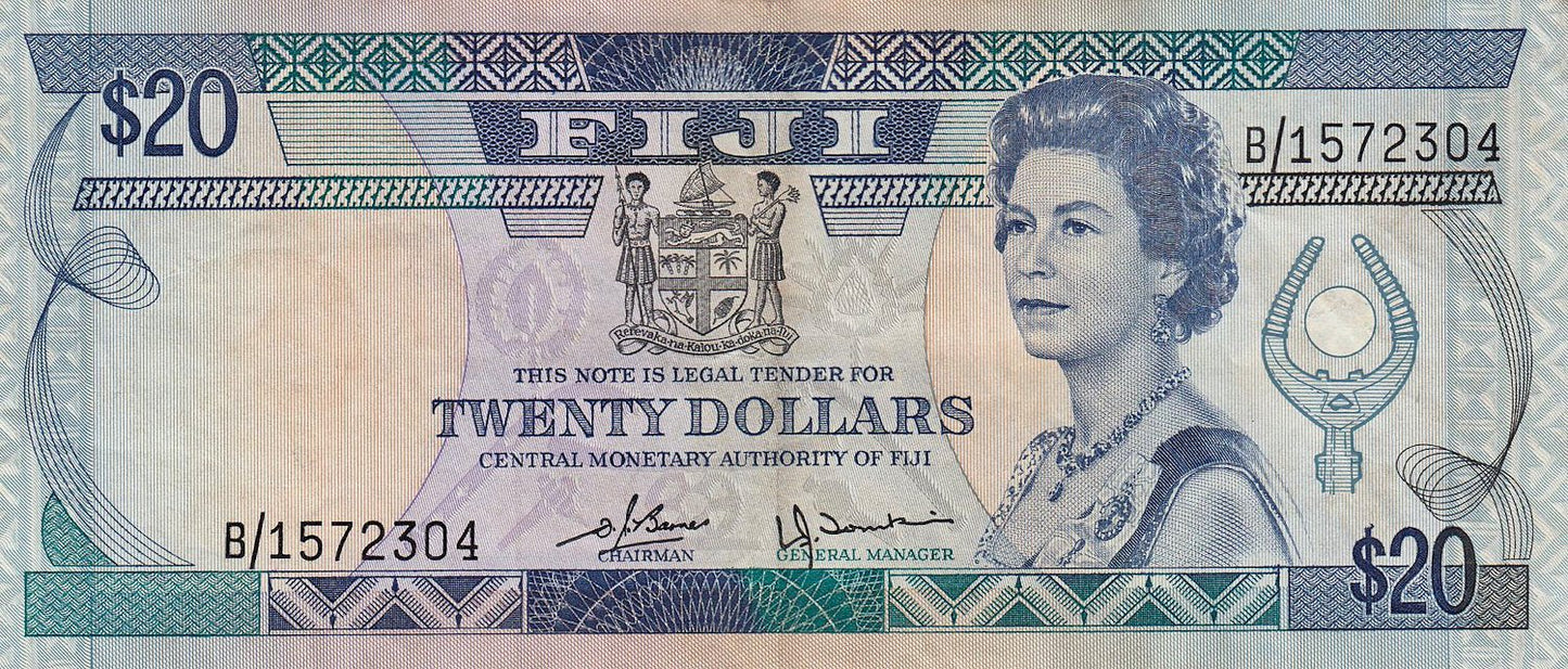 FIJI P.80a 1980 $20 EF B