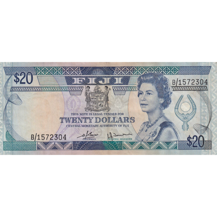 FIJI P.80a 1980 $20 EF B