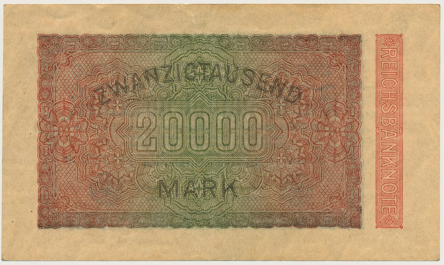 GERMANY P.85b 1923 20,000 Mark VF