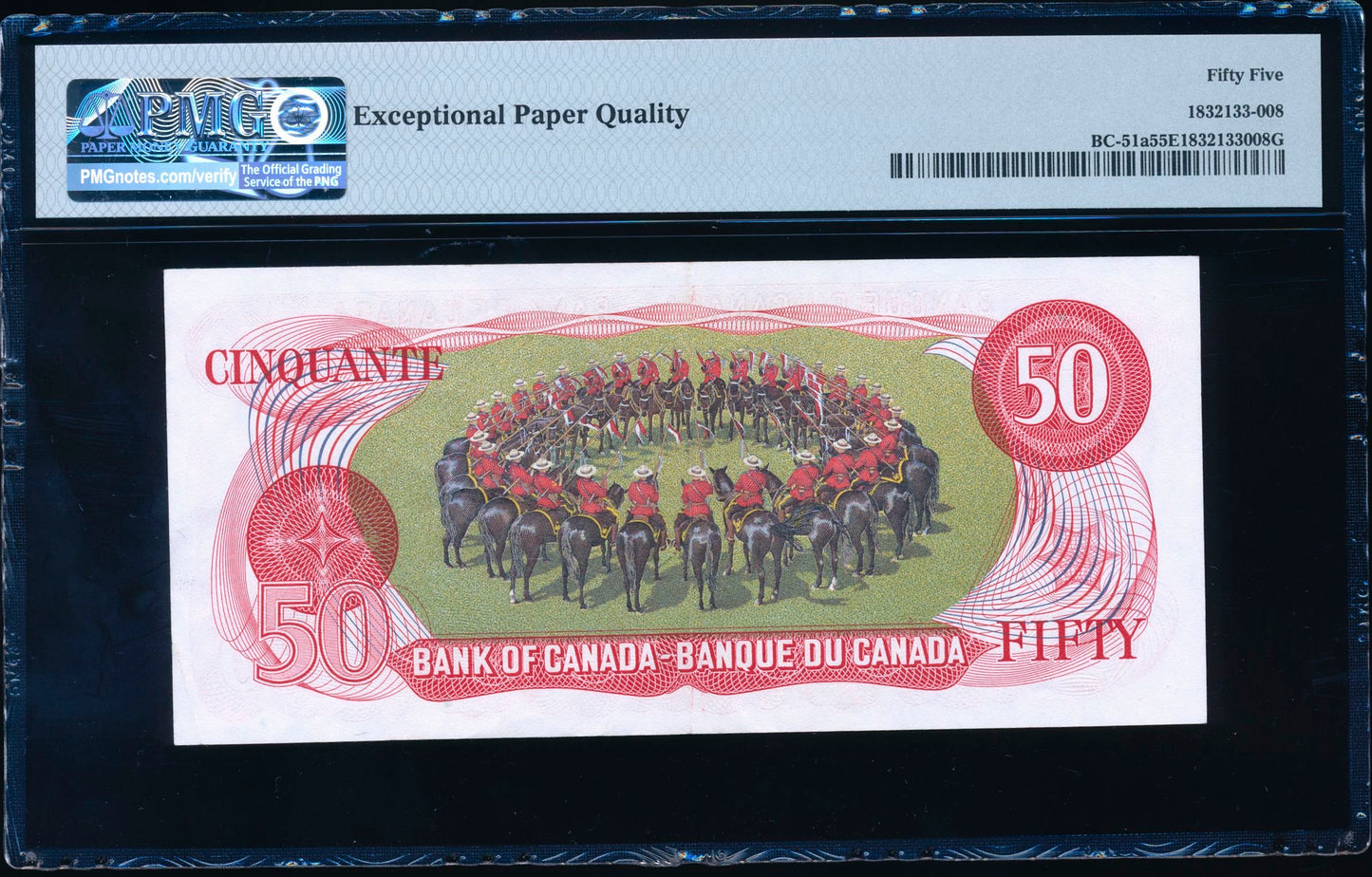 CANADA P.90a BC-51a $50 1975 Lawson, Bouey AUNC 55EPQ