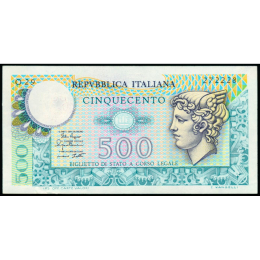 ITALY P.94 1974 500 Lire UNC