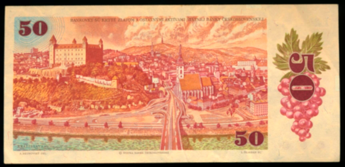 CZECHOSLOVAKIA P.96 1987 50 Korun GEF