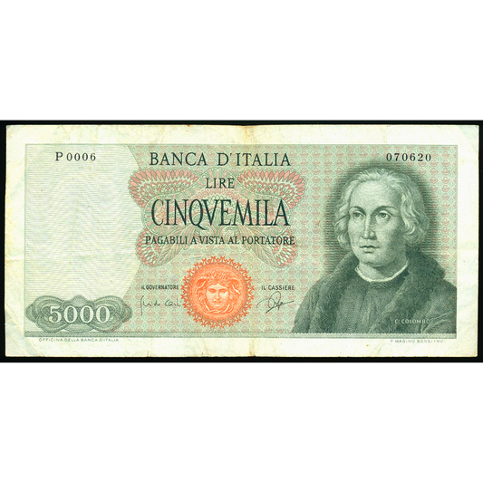 ITALY P.98a 1964 1000 Lire AVF