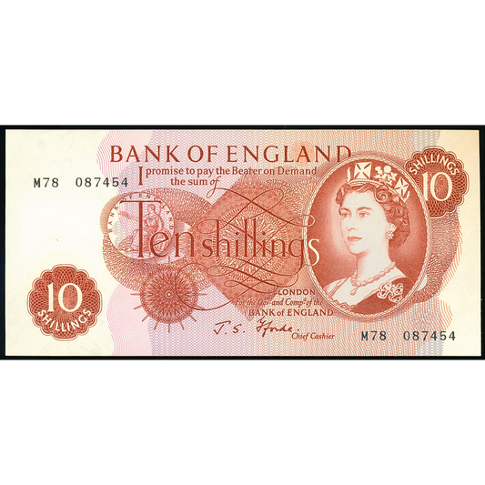 P.373c B311 1966-1970 Bank of England Fforde 10s Replacement UNC M78