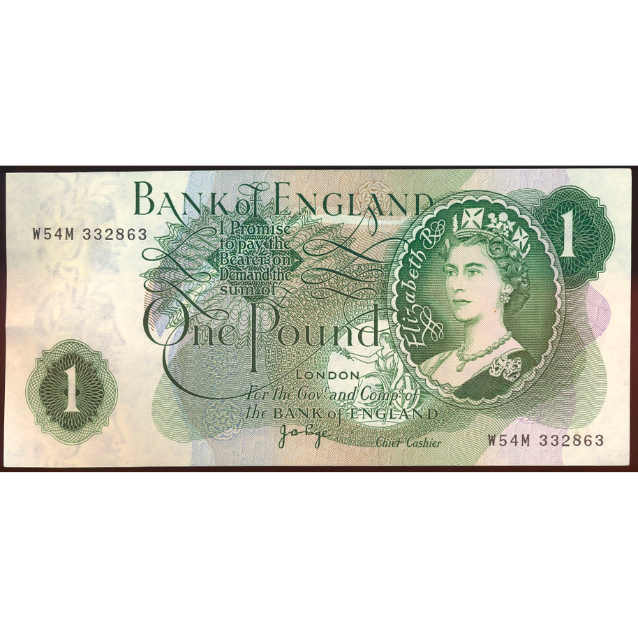 ENGLAND P.374g B321 1970-1977 Page £1 UNC Replacement W54M