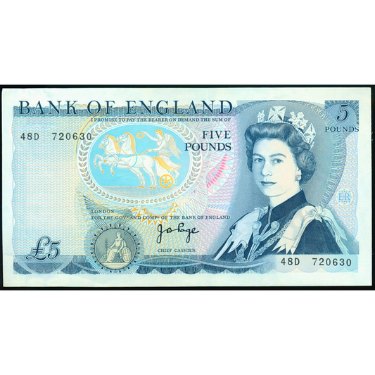 P.378b B334 1973-1980 Bank of England Page £5 GEF 48D