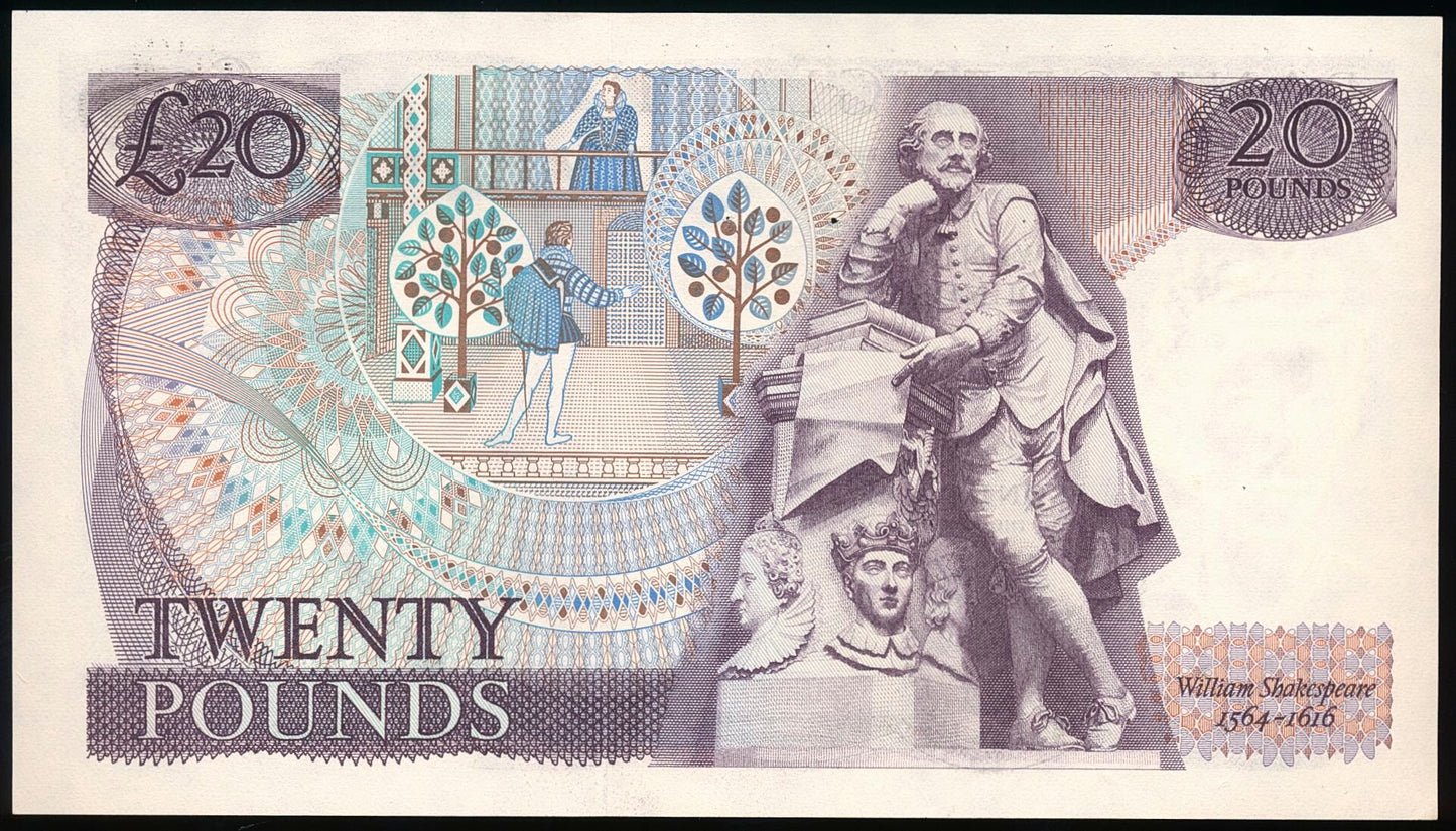 ENGLAND P.380c B350 1981-1984 Somerset £20 NEF First series E76