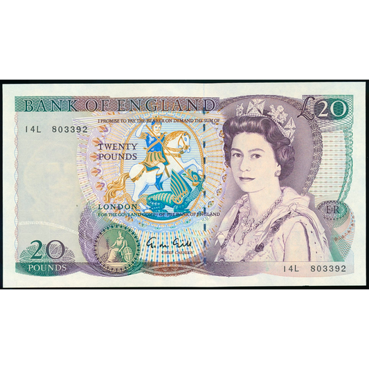 P.380e B355 1988-1991 Bank of England Gill First series £20 AUNC
