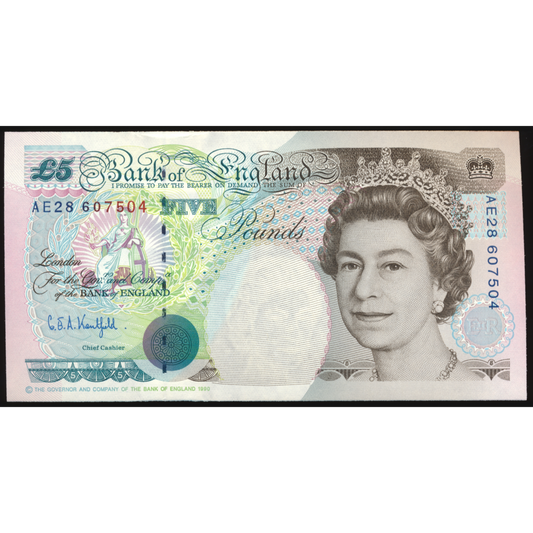 P.382Aa B364 1999-2002 Bank of England Kentfield £5 GEF AE28