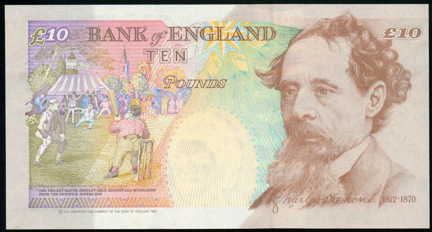ENGLAND P.386b B382 1999-2000 Lowther First run £10 KL01 low serial no GEM UNC 65 EPQ