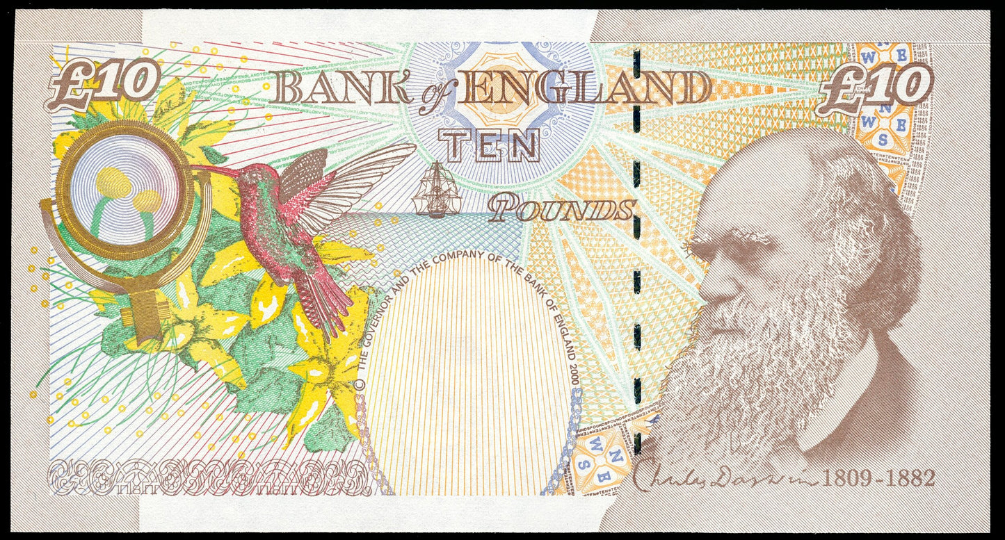 P.386b B388 1999-2000 Bank of England Lowther First run £10 UNC AA01