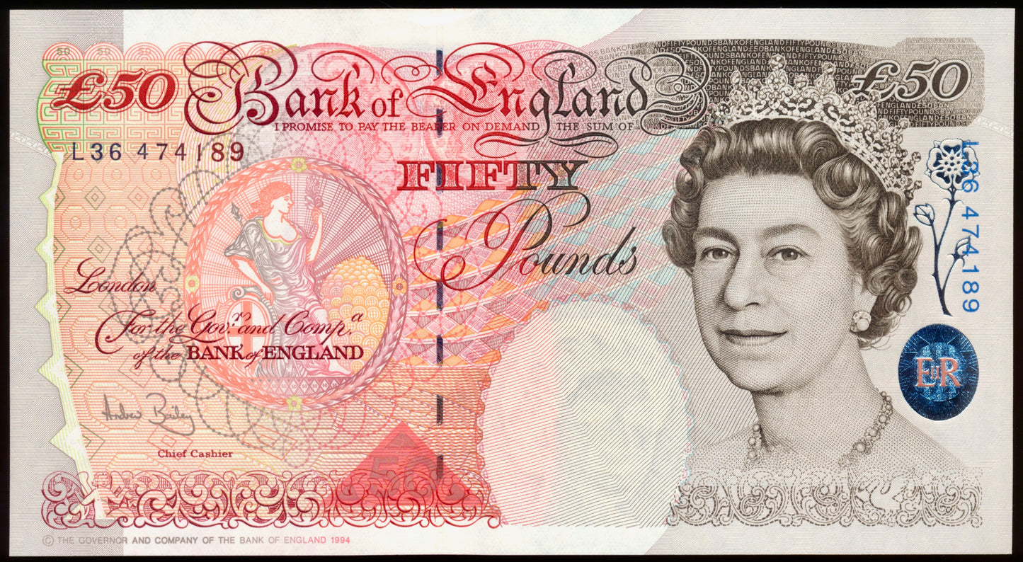 P.388c B404 2006-2011 Bank of England Bailey Column Sort £50 UNC L36