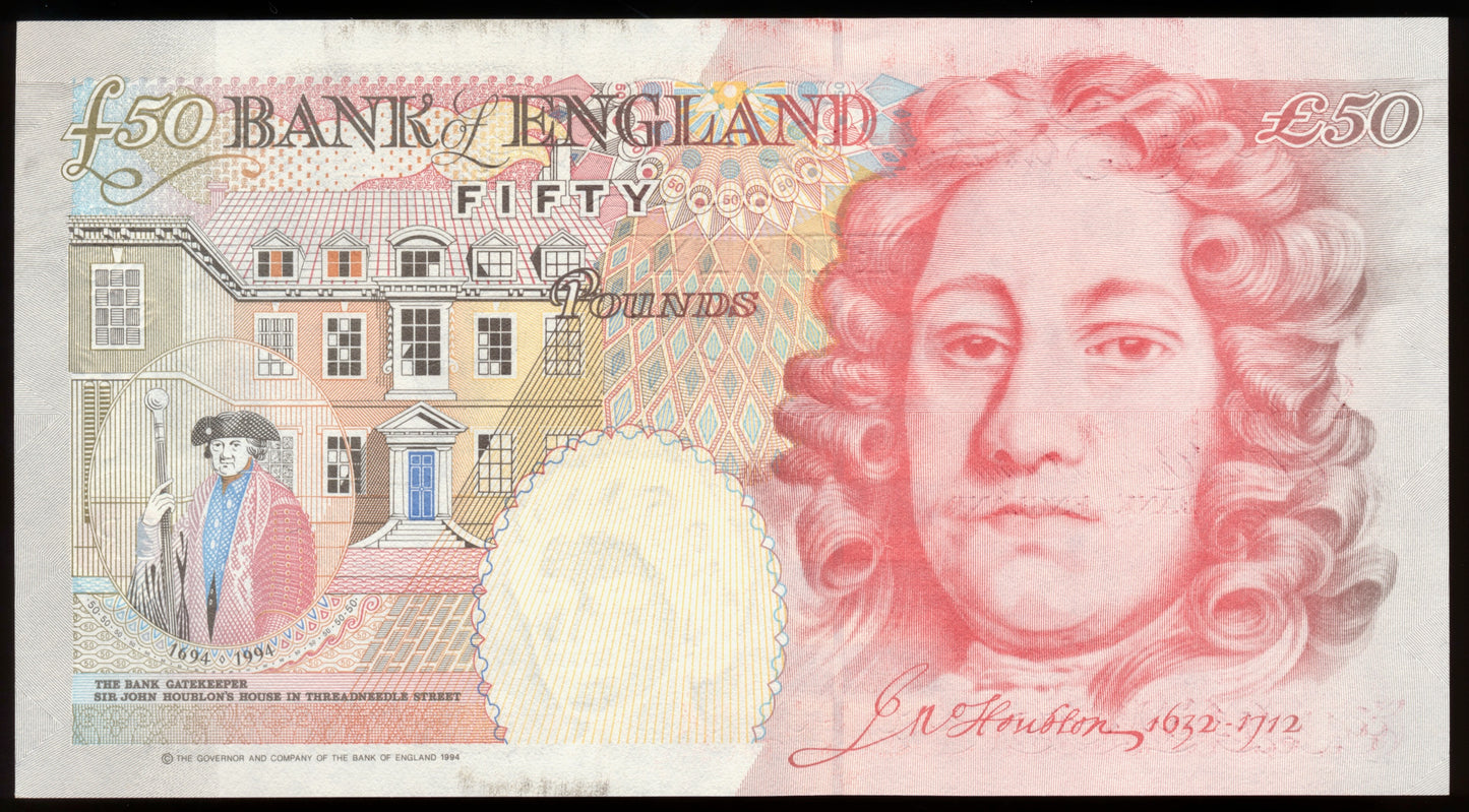 P.388c B404 2006-2011 Bank of England Bailey Column Sort £50 UNC L36