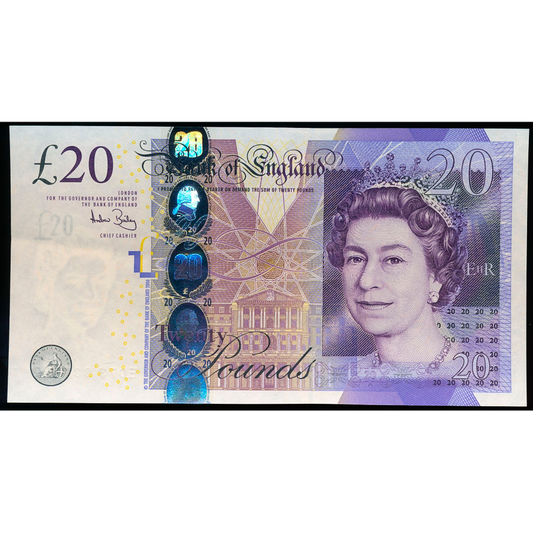 P.392.a B405 2006-2011 Bank of England Bailey £20 UNC ED73