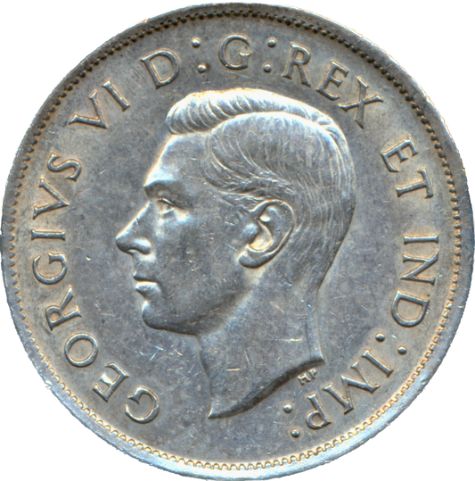 Canada KM36 1940 Silver 50 Cents GEF