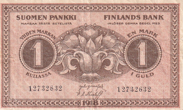 FINLAND P.35 1918 1 Markaa VF