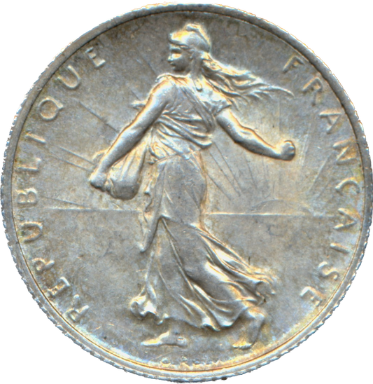France KM844.1 1916 Silver Franc AUNC