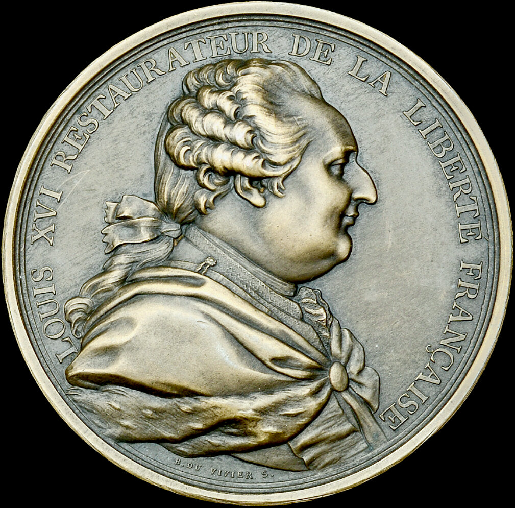 1789 FRANCE National Assembly 64mm bronze medal BDM I, 211 EF