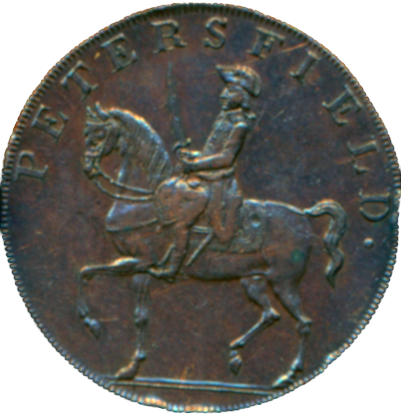 Hampshire D&H 48 Petersfield 1793 Conder Halfpenny