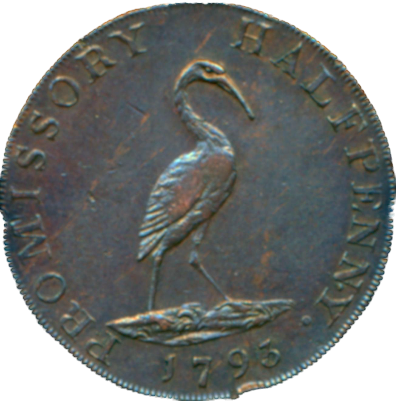 Hampshire D&H 48 Petersfield 1793 Conder Halfpenny