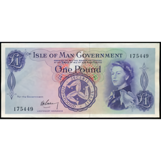 IM31a Isle of Man Government 1961-1972 £1 EF